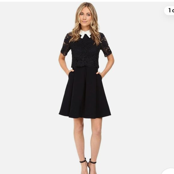 Ted Baker Dresses & Skirts - Ted Baker Dixxy Layered Lace Dress in Dark Navy